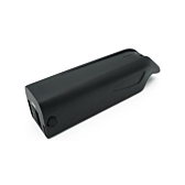 Vista a tre quarti della batteria di ricambio AEG DownTube 36V 12.8Ah.
