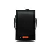 Vista frontale del Bafang DP C18 UART con il display ben visibile.
