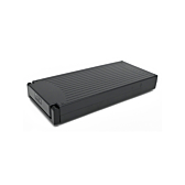 Sparta E-motion C1/C2/C3 / Batavus compatibile batteria per bicicletta 13.6Ah (nera) Incl. caricatore vista dal lato e un po' dall'alto