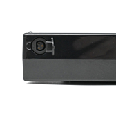Sparta E-motion C1/C2/C3 / Batavus compatibile batteria per bicicletta 13.6Ah (nera) Incl. caricatore, primo piano della porta del caricatore