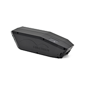 Vista laterale obliqua della batteria per bici Bosch Powerpack 360 Performance/Active telaio E-Bike Vision.
