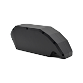 Vista a tre quarti dal lato della batteria per bici Bosch Powerpack 700 Active/Performance telaio E-Bike Vision.