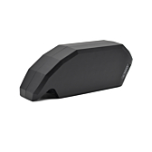 Vista a tre quarti della batteria per bici Bosch Powerpack 700 Active/Performance telaio E-Bike Vision. L'intera batteria è chiaramente visibile.