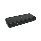 Foto della batteria completa EYXON Sparta/Batavus B400 36V 12.8Ah Compatible. La foto è scattata da una prospettiva di tre quarti.
