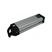 Vista a tre quarti della Phylion XH370-12J Silverfish 37V 12Ah Compatible sdraiata, presa da lontano.
