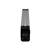 Vista frontale della Phylion XH370-12J Silverfish 37V 12Ah Compatible, con la parte superiore visibile.