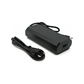 Vista a tre quarti del Rad Power Bikes, con il cavo di alimentazione ben visibile.