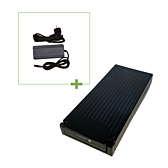 Sparta E-motion C1/C2/C3 / Batavus compatibile batteria per bicicletta 13.6Ah (nera) Incl. caricatore con un'immagine del caricatore