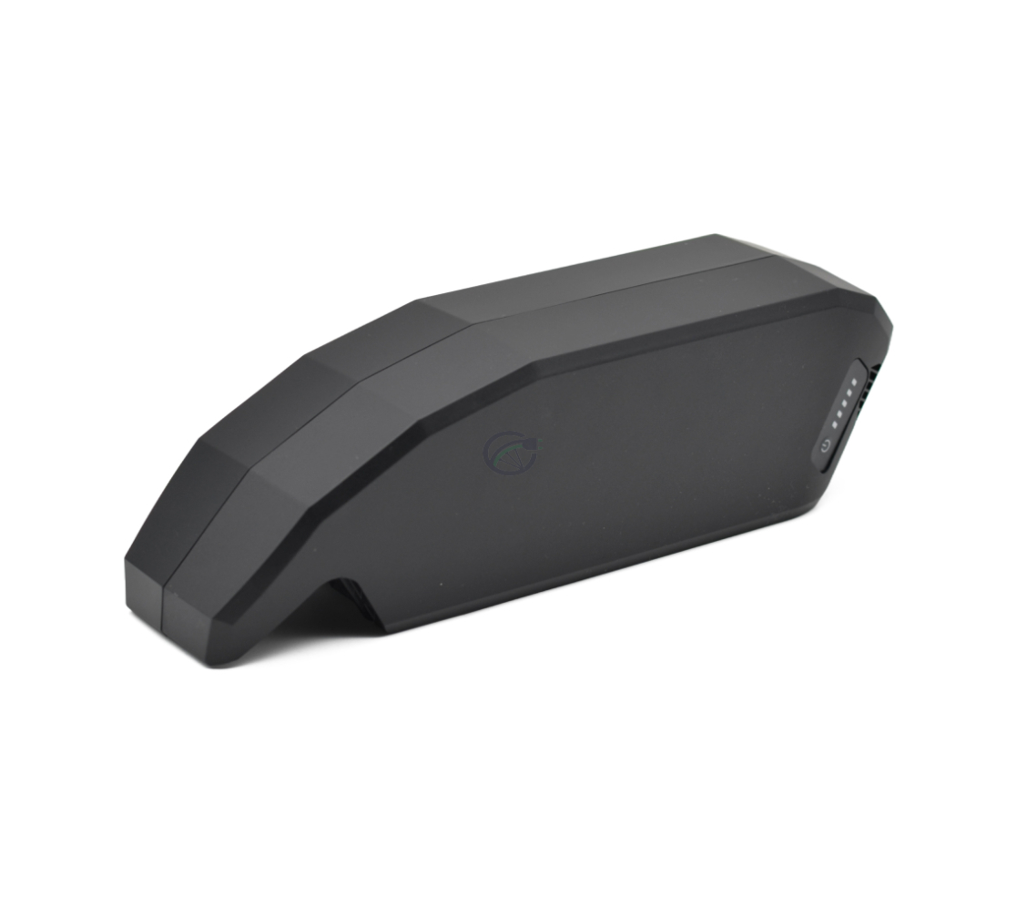 Foto chiara della batteria per bici Bosch Powerpack 540 Performance/Active telaio E-Bike Vision. La foto è scattata da una vista a tre quarti.