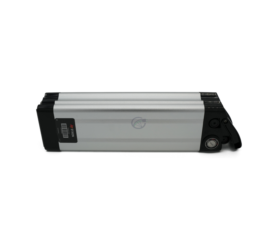 Vista laterale della Phylion XH370-12J Silverfish 37V 12Ah Compatible, con la parte superiore visibile.