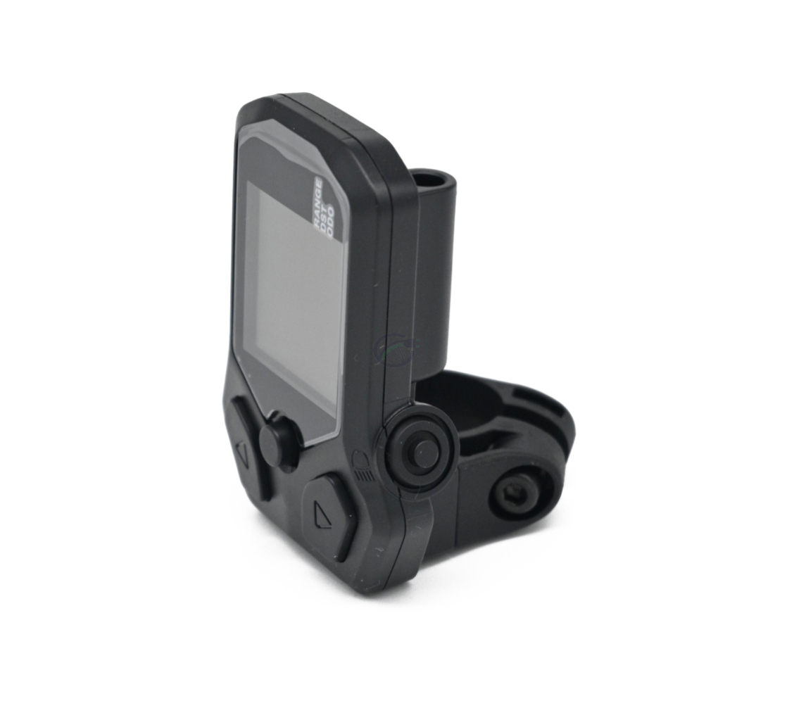 Il ciclocomputer Shimano Steps display SC-E5000 sul lato.