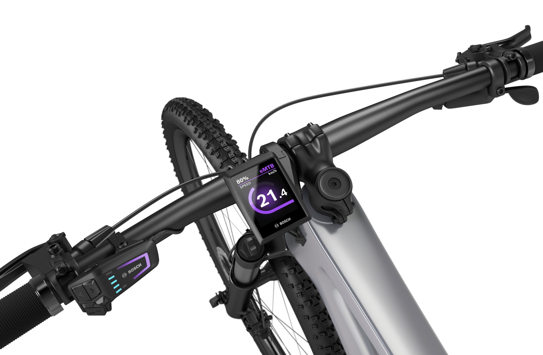 Bosch Kiox 300 montato sul manubrio della bici elettrica