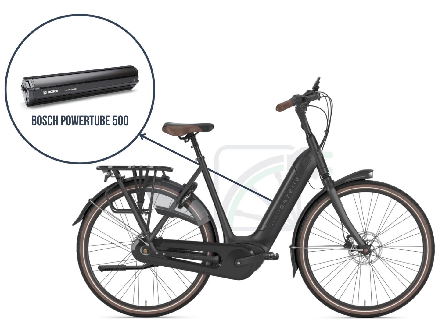  Bicicletta Gazelle Grenoble C8 HMB con Bosch Powertube 500