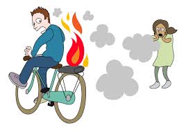 Afbeelding van een accubrand in een elektrische fiets